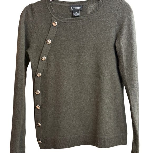 Bloomingdale's Sweaters - Cashmere Bloomingdale's Cashmere Sweater in Dark Olive Size XS never used